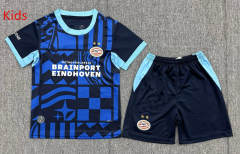 26-27 PSV Eindhoven 2nd Away Blue&Black Kids/Youth Soccer Uniform-3162