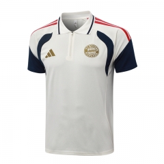 26-27 Bayern München Grey&Blue Thailand Polo Shirt-815