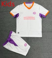 26-27 PSV Eindhoven Away White Kids/Youth Soccer Uniform-2483