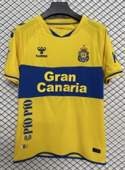 (S-4XL) 26-27 Las Palmas Hom Yellow Thailand Soccer Jersey AAA-2044