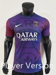 Player Version 26-27 Paris SG Purple&Red Thailand Training Soccer Jersey AAA-0871