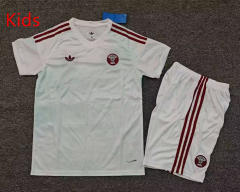 26-27 Qatar Away White Kids/Youth Soccer Uniform-7809