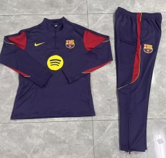 26-27 Barcelona Purple Thailand Soccer Tracksuit-0199