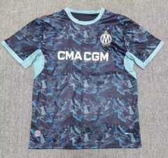 (S-4XL) 26-27 Olympique de Marseille Away Royal blue Thailand Soccer Jersey AAA-2353