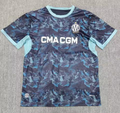 (S-4XL) 26-27 Olympique de Marseille Away Royal blue Thailand Soccer Jersey AAA-2353