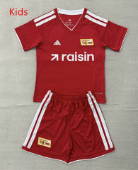 26-27 FC Union Berlin Home Red Kids/Youth Soccer Uniform-AY