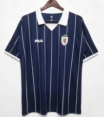 Retro Version 2002 Scotland Home White&Blue Thailand Soccer Jersey AAA-9493