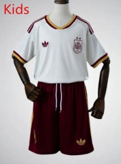 26-27 World Cup 2 Stars Spain Away White Kids/Youth Soccer Uniform