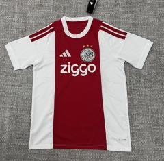 (S-4XL) 26-27 Ajax Home Red&White Thailand Soccer Jersey AAA-4506