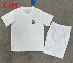 26-27 125th Anniversary Real Madrid White Kids/Youth Soccer Uniform