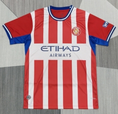 (S-4XL) 26-27 Girona FC Home Red&White Thailand Soccer Jesrey AAA-4927