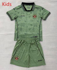 26-27 Wolverhampton Wanderers Goalkeeper Green Kid/Youth Soccer Uniform-AY