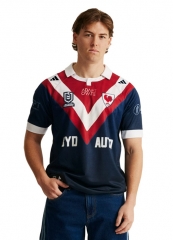 (S-7XL) 2026 Sydney Roosters Royal Blue Rugby Shirt
