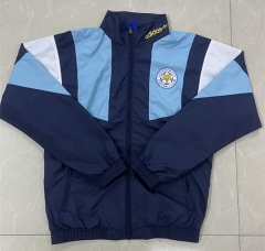 26-27 Leicester City Royal Blue Thailand Trench Coats-8268