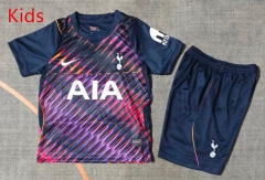 26-27 Tottenham Hotspur Away Royal Blue Kids/Youth Soccer Uniform-9484