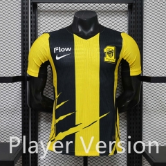 (S-3XL) Player Version 26-27 Al Ittihad Saudi Home Yellow&Black Thailand Soccer Jersey AAA-888