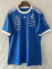 (S-5XL) 2026 Mercedes Blue Formula One Racing Suit