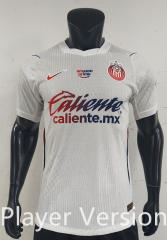 Player Version 26-27 Deportivo Guadalajara Away White Thailand Soccer Jersey AAA-0871