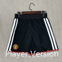 Player Version 26-27 Manchester United Home Black Thailand Soccer Shorts-6149