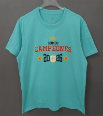 26-27 Spain Laker Blue Cotton T-shirt-LH