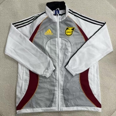 26-27 Jamaica Grey&White Thailand Soccer Trench Coat-8268