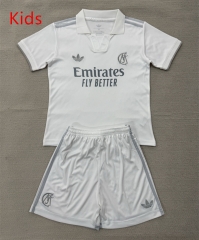 26-27 Commemorative Version Real Madrid White Kids/Youth Soccer Uniform-AY