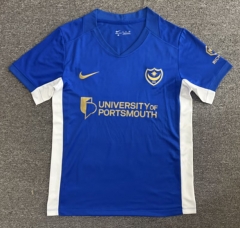 (S-4XL) 26-27 Portsmouth Home Blue Thailand Soccer Jersey AAA-8025