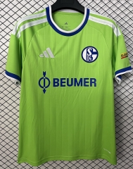 (S-4XL) 26-27 Schalke 04 Away Green Thailand Soccer Jersey AAA-2044