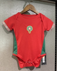 26-27 Morocco Home Red Baby Soccer Uniform-CS