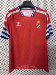 (S-4XL) 26-27 RCD Espanyol Away Red Thailand Soccer Jersey AAA-2044