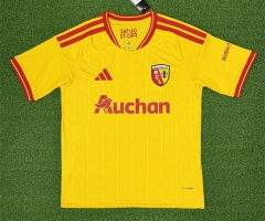(S-4XL) 26-27 RC Lens Home Yellow Thailand Soccer Jersey AAA-403