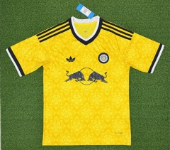 (S-4XL) 26-27 Leeds United Away Yellow Thailand Soccer Jersey AAA-403