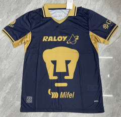 (S-4XL) 26-27 PA UNAM Away Royal Blue Thailand Soccer Jersey AAA-818