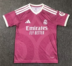 (S-4XL) 26-27 Real Madrid 2nd Away Rose Red Thailand Soccer Jersey AAA-417