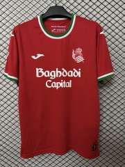 (S-4XL) 26-27 Real Sociedad 2nd Away Red Thailand Soccer Jersey AAA-2044