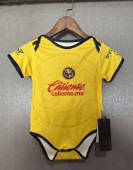 26-27 Club America Home Yellow Baby Soccer Uniform-7411