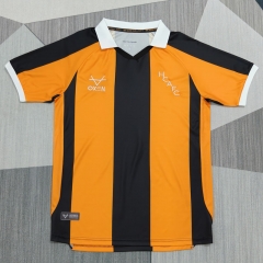 (S-4XL) 26-27 Hull City Home Orange&Black Thailand Soccer Jersey AAA-4927