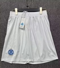 26-27 Olympique Marseille Home White Thailand Soccer Shorts
