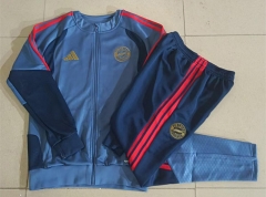 26-27 Bayern München Grey&Blue Thailand Soccer Jacket Uniform-815