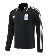 26-27 Argentina Black Thailand Soccer Jacket-LH