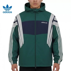 26-27 Adidas Green Thailand Trench Coat-1836