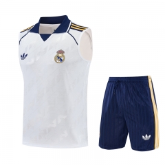 26-27 Real Madrid White Thailand Training Soccer Vest Uniform-418