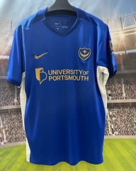 (S-4XL) 2026-2027 Portsmouth Home Blue Thailand Soccer Jersey AAA