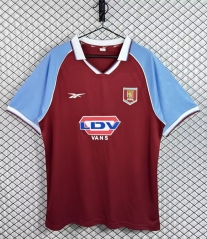 Retro Version 98-99 Aston Villa Home Maroon Thailand Soccer Jersey AAA-3257