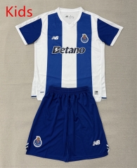 26-27 Porto Home Blue&White Kids/Youth Soccer Uniform-AY