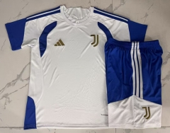 26-27 Juventus White Short-Sleeve Thailand Soccer Tracksuit Uniform-815