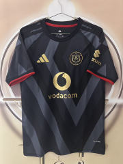 (S-4XL) 26-27 Orlando Pirates Home Grey&Black Thailand Soccer Jersey AAA-2315