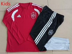 26-27 Spain Red Kids/Youth Soccer Tracksuit-815
