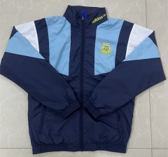 26-27 Argentina Royal Blue Thailand Soccer Trench Coat-8268