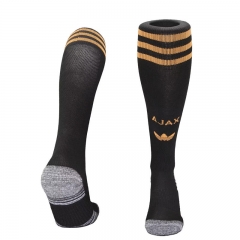 26-27 Ajax Away Black Kids/Youth Soccer Socks